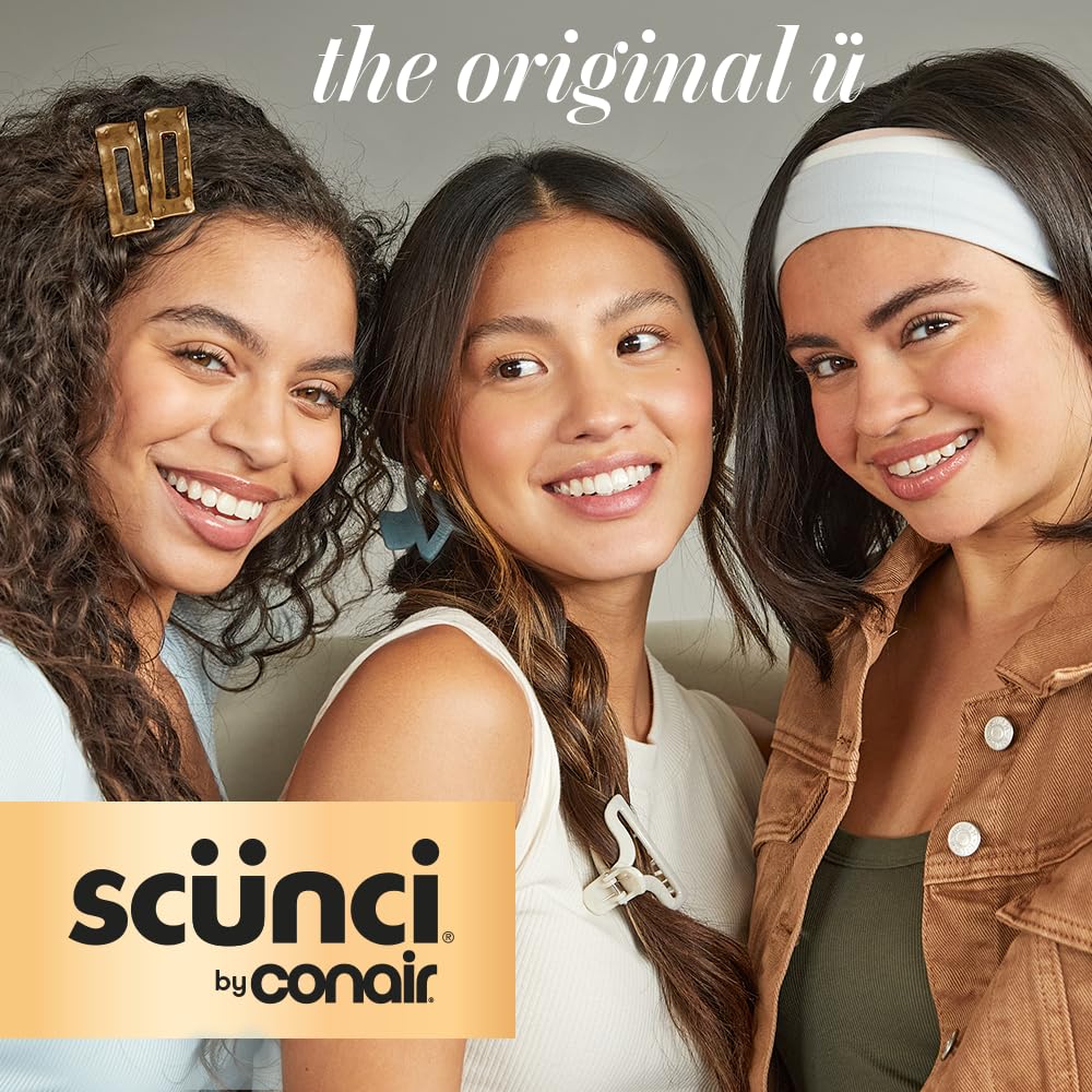 Usos diarios con Conair Scunci, scrunchie satinado rojo cereza para peinados rápidos