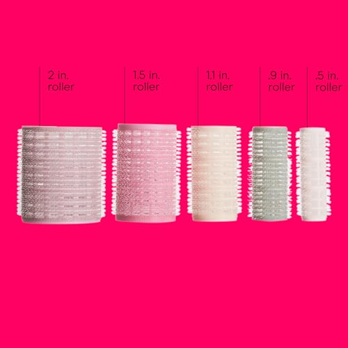 Conair self-grip rollers in assorted sizes for pin-free curl versatility.