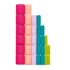 Conair Self-Grip rollers multi-size collection shapes tight to voluminous curls.