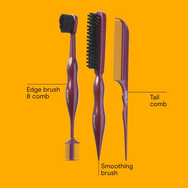 Conair Smoothing Brush with stiff nylon bristles for smooth strands