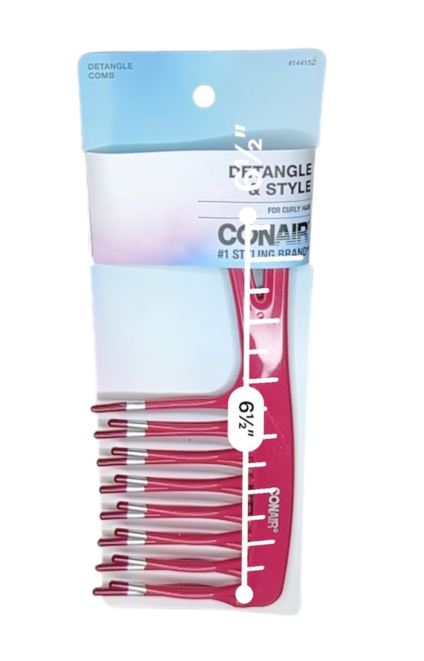 Conair Styling Essentials combs show separation and lift for defined curls