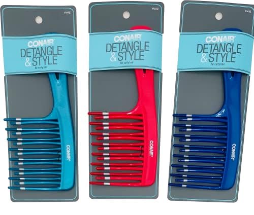 Ideal for permed or naturally curly hair seeking quick detangling