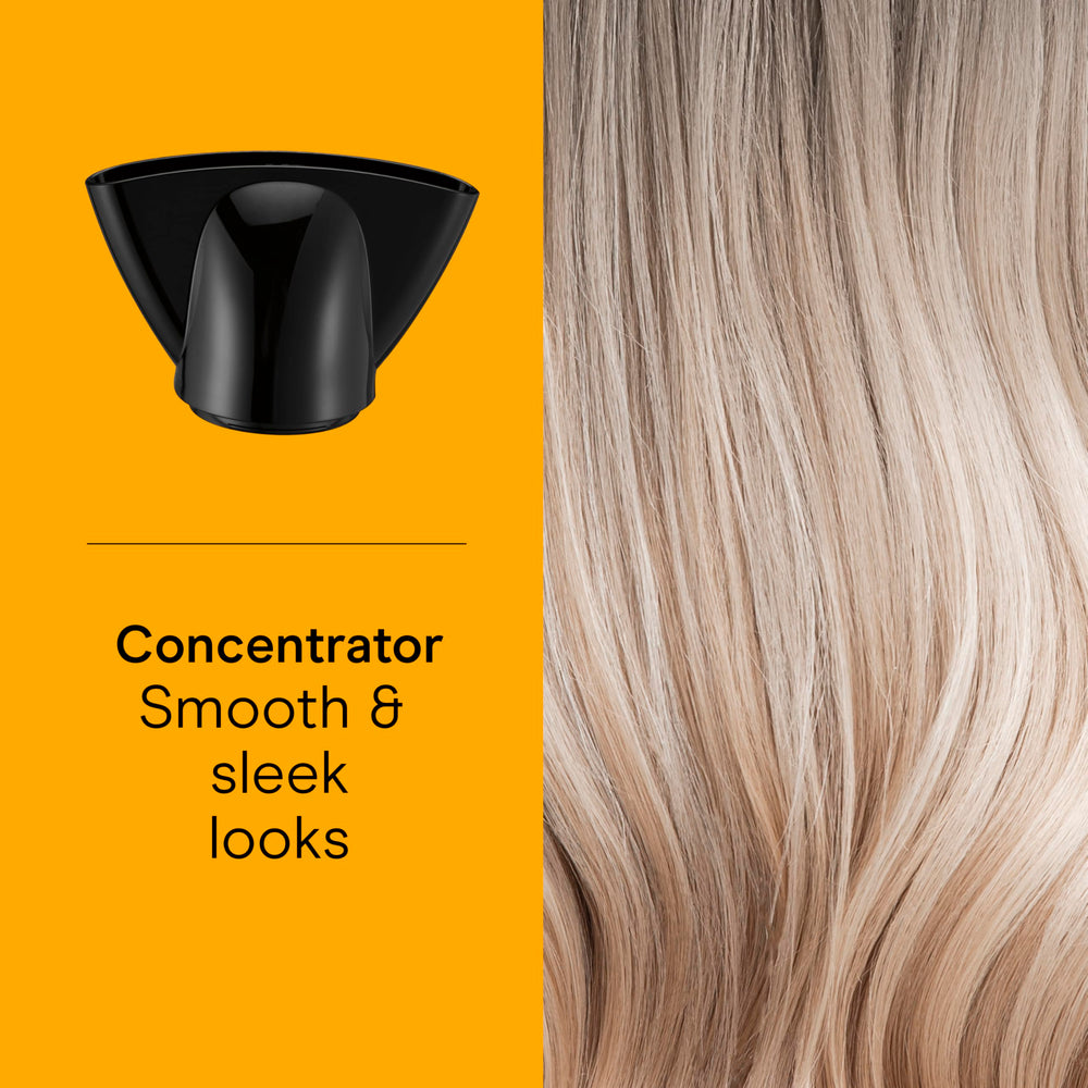 Conair Style and Shine included attachments highlight versatile styling options.