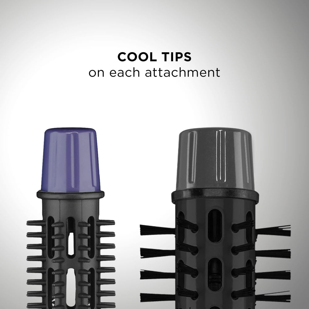 Tangle-free swivel cord reduces snagging while styling.