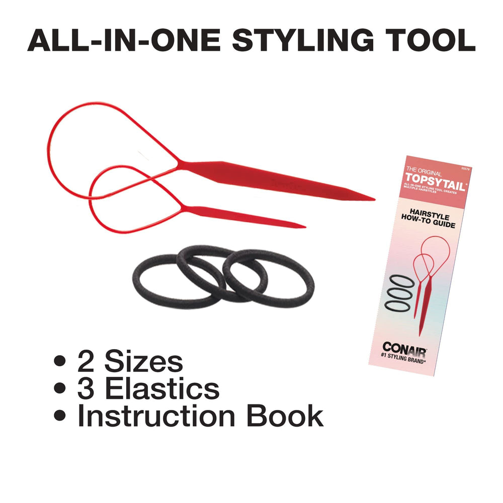 Conair Topsy Tail, kit de 5 piezas para peinado en casa