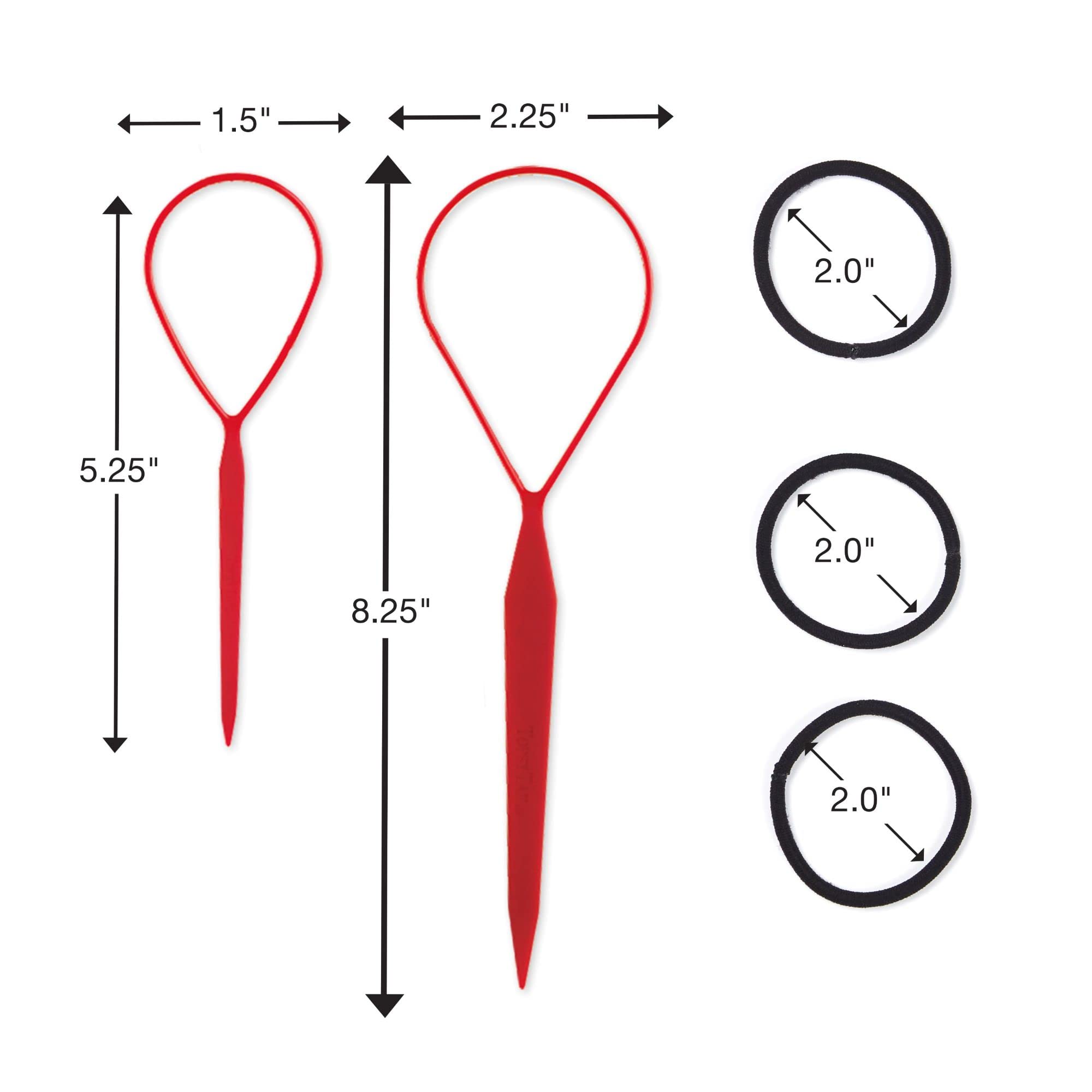 Conair Topsy Tail, ligas sin daño incluidas para coletas seguras