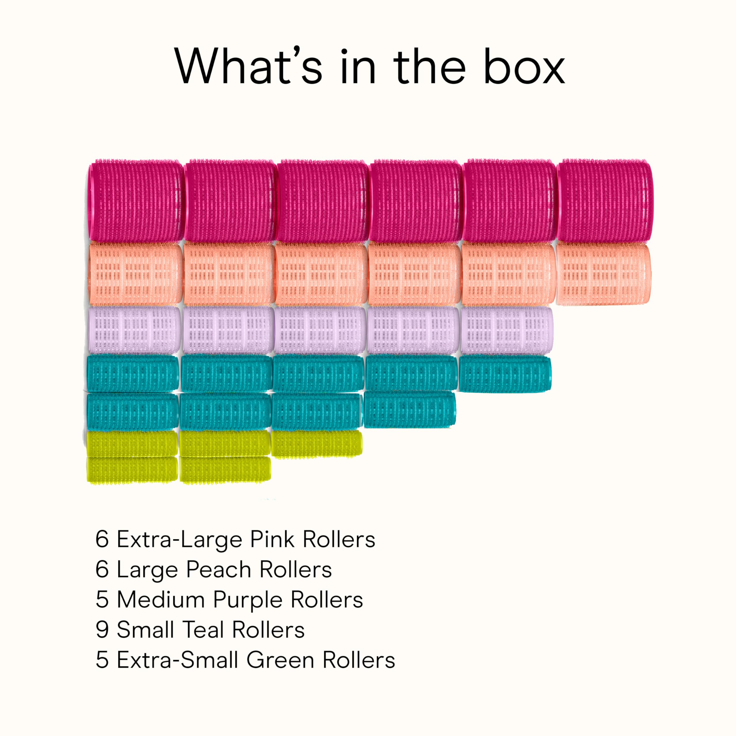 Conair travel-friendly kit stores 31 rollers neatly on the go.