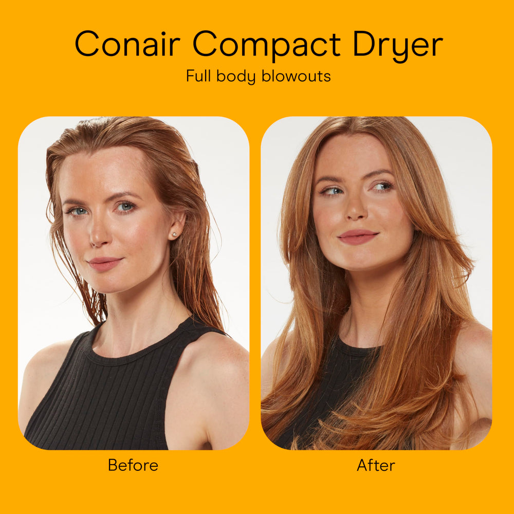 Conair travel hair dryer blue model in your bag-ready kit.