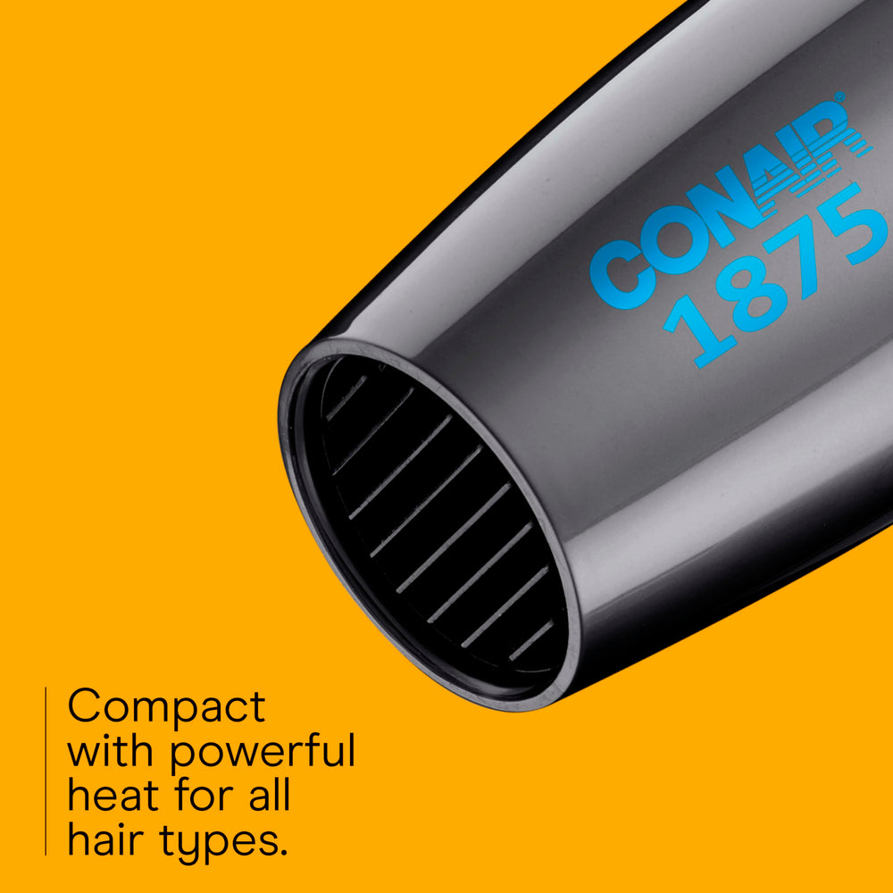 Conair dual voltage dryer supports worldwide voltage for trips.