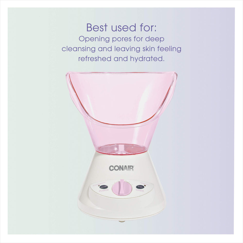 Conair True Glow brush attachments show rotating brush for cleansing and exfoliation.