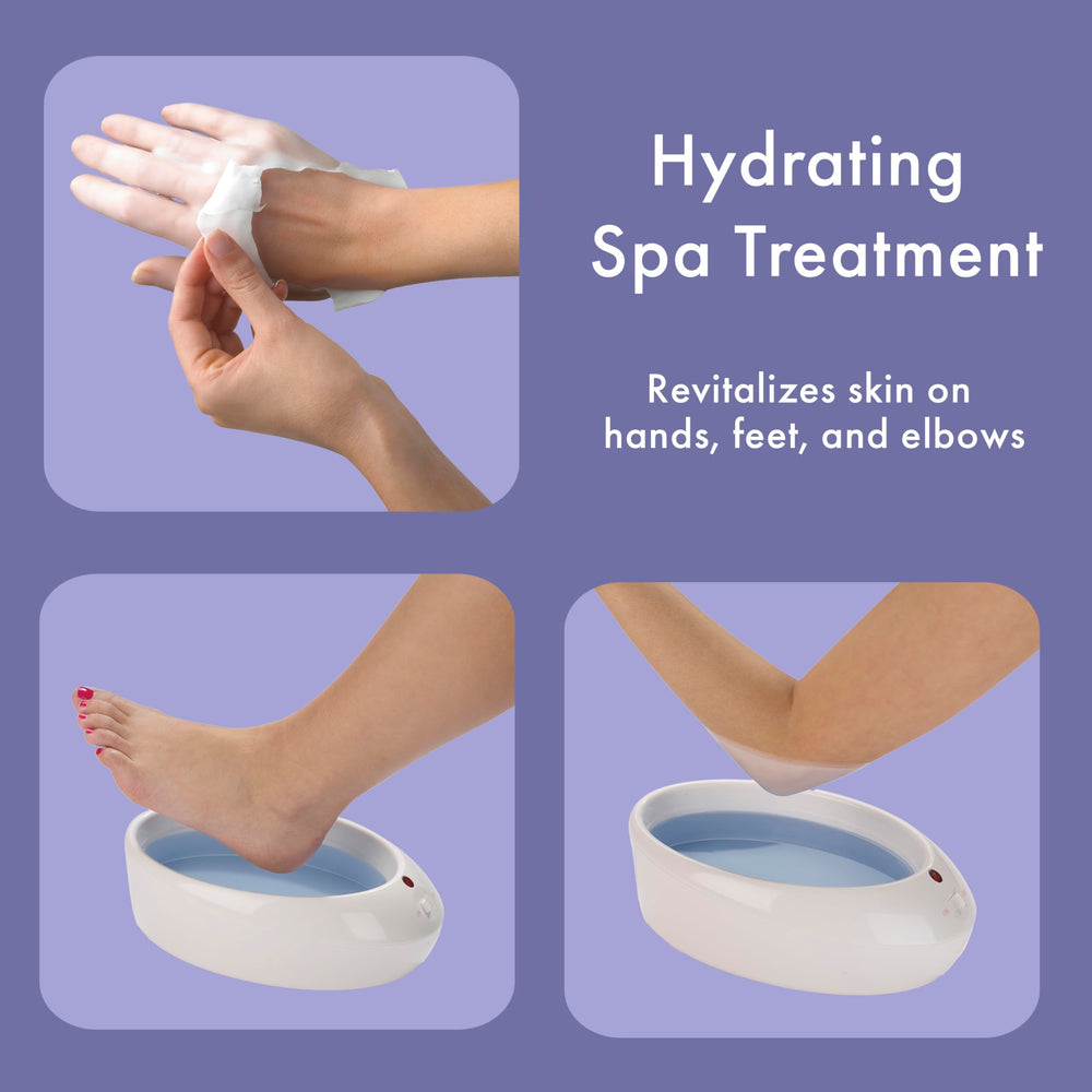 Conair True Glow paraffin bath for elbows nourishes rough skin.