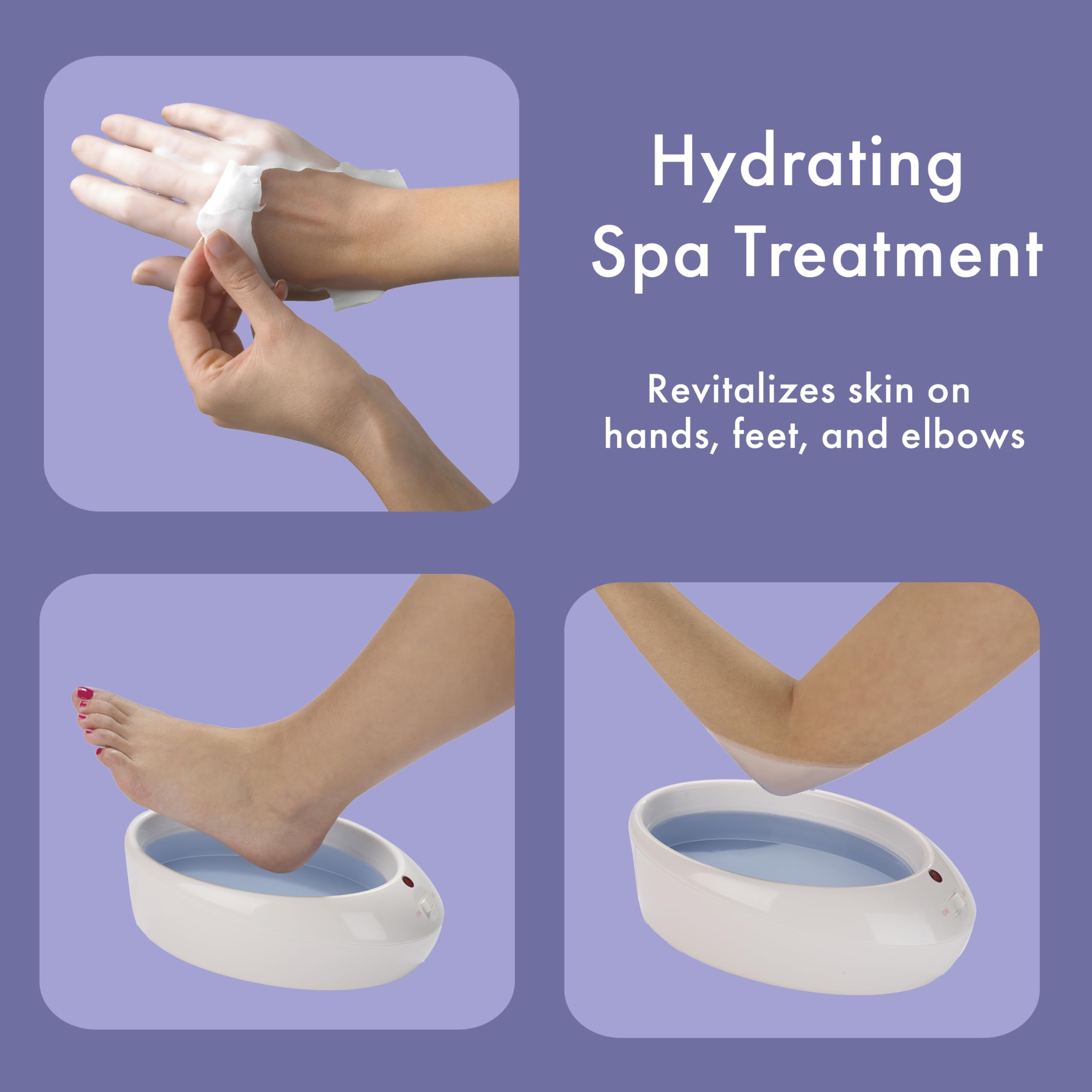 Conair True Glow paraffin wax block included for moisturizing treatment.