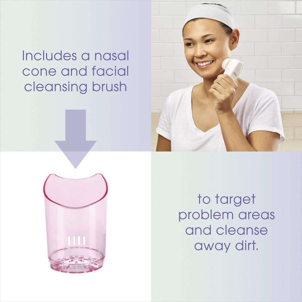 Conair True Glow sponge attachment for moisturizer application after cleansing.