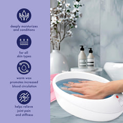 Conair True Glow wax heater showing control for consistent heat.