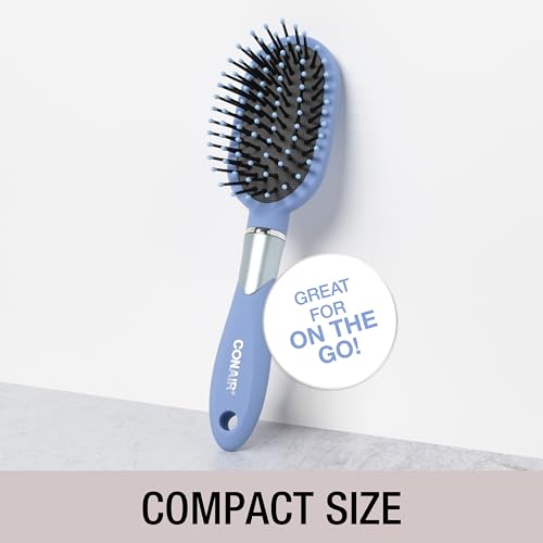 Conair Velvet Touch brush with ball-tipped bristles prevents snagging