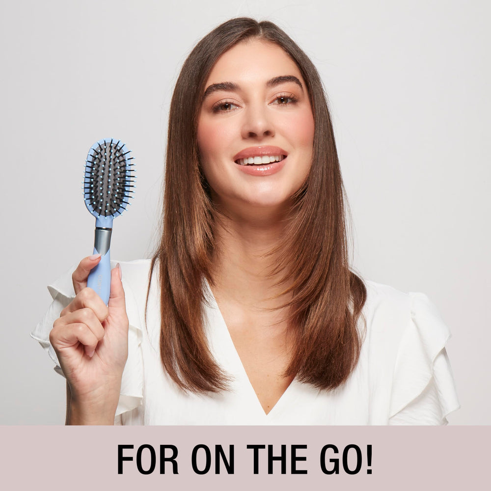 Conair Velvet Touch brush suitable for curly or straight hair textures