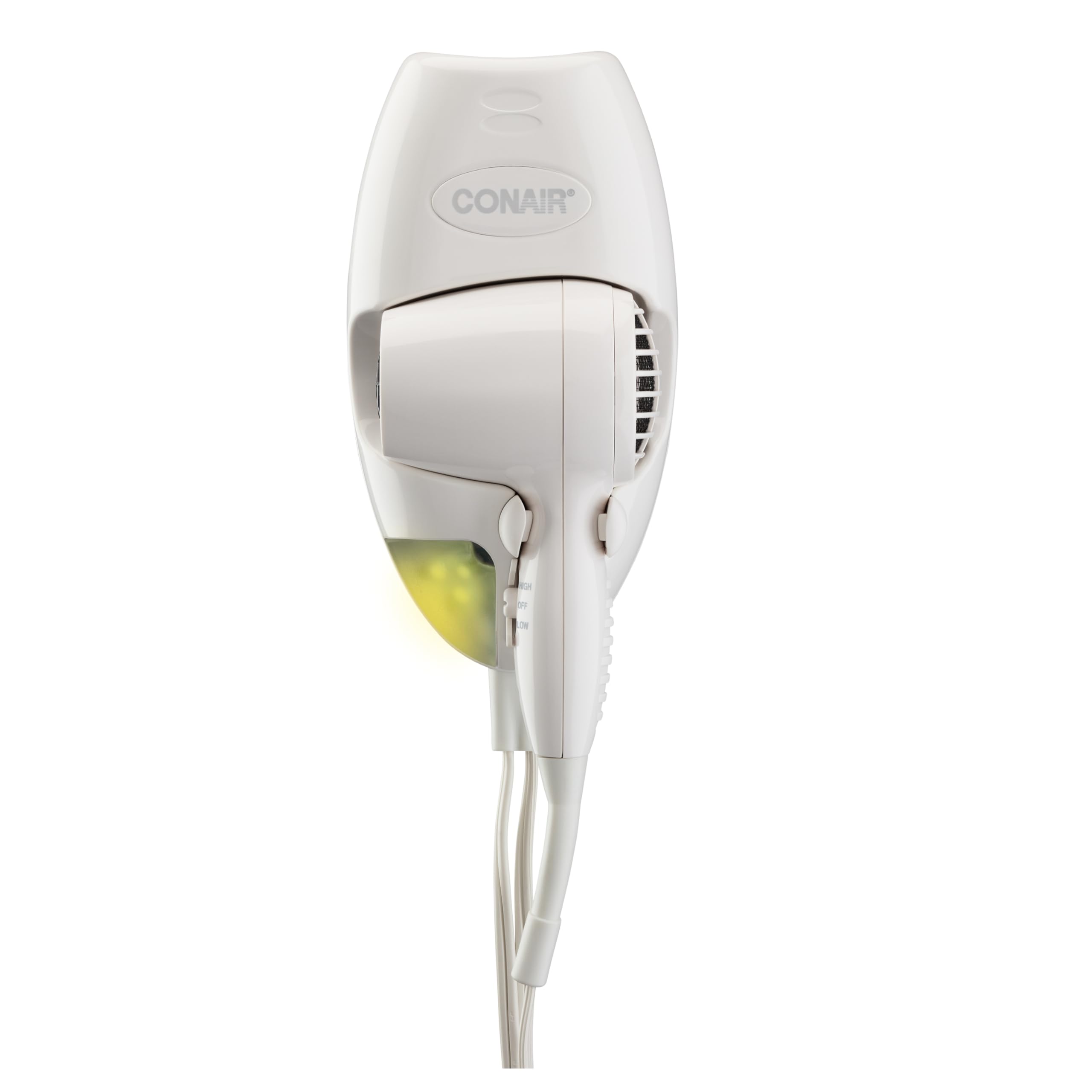Conair wall-mount hair dryer 1600W for fast, hands-free drying.
