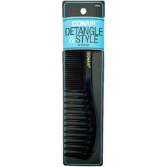 Conair Wide-Tooth Lift Comb used on dry hair to lift and detangle.