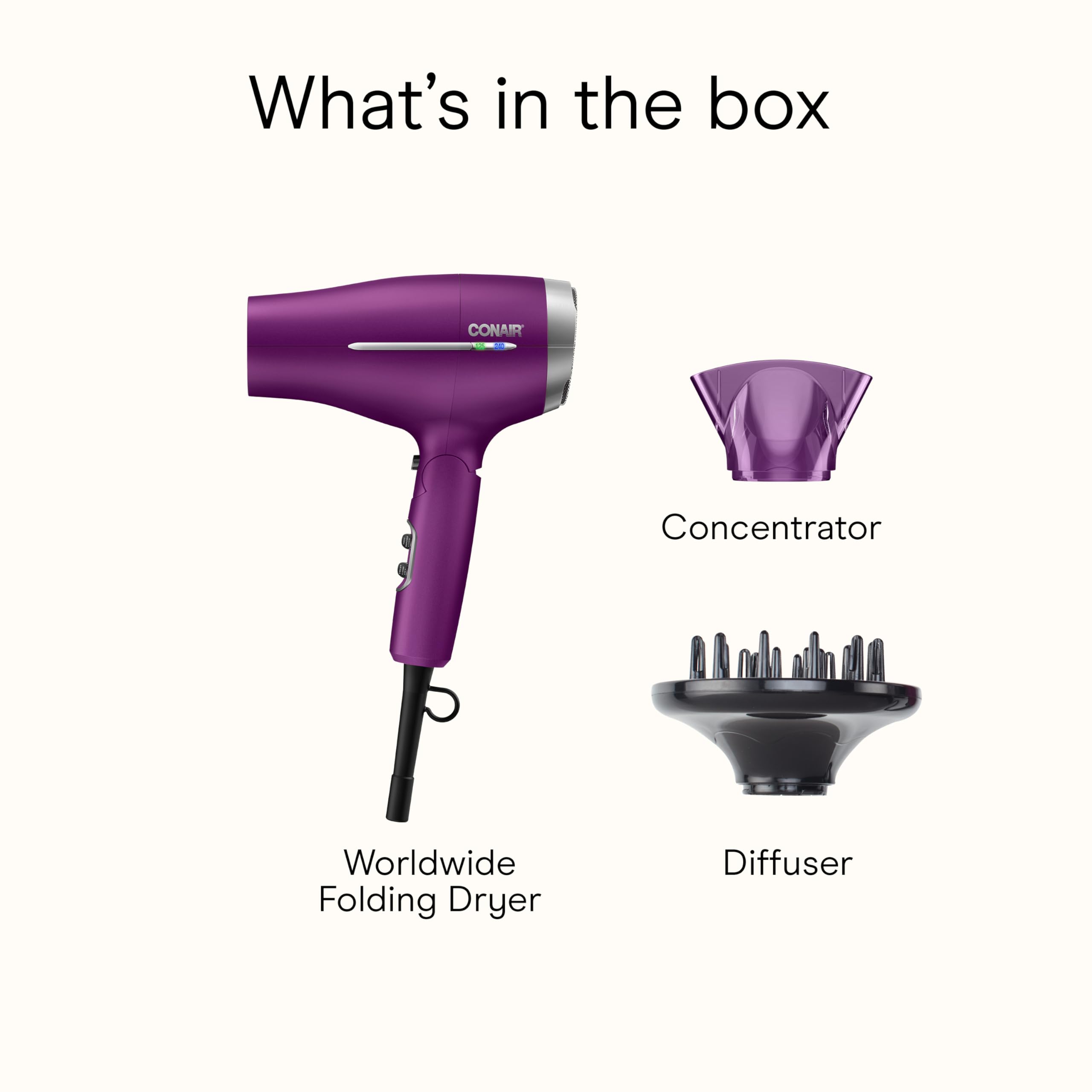 Conair cool shot button locks in your style with a cool breeze.