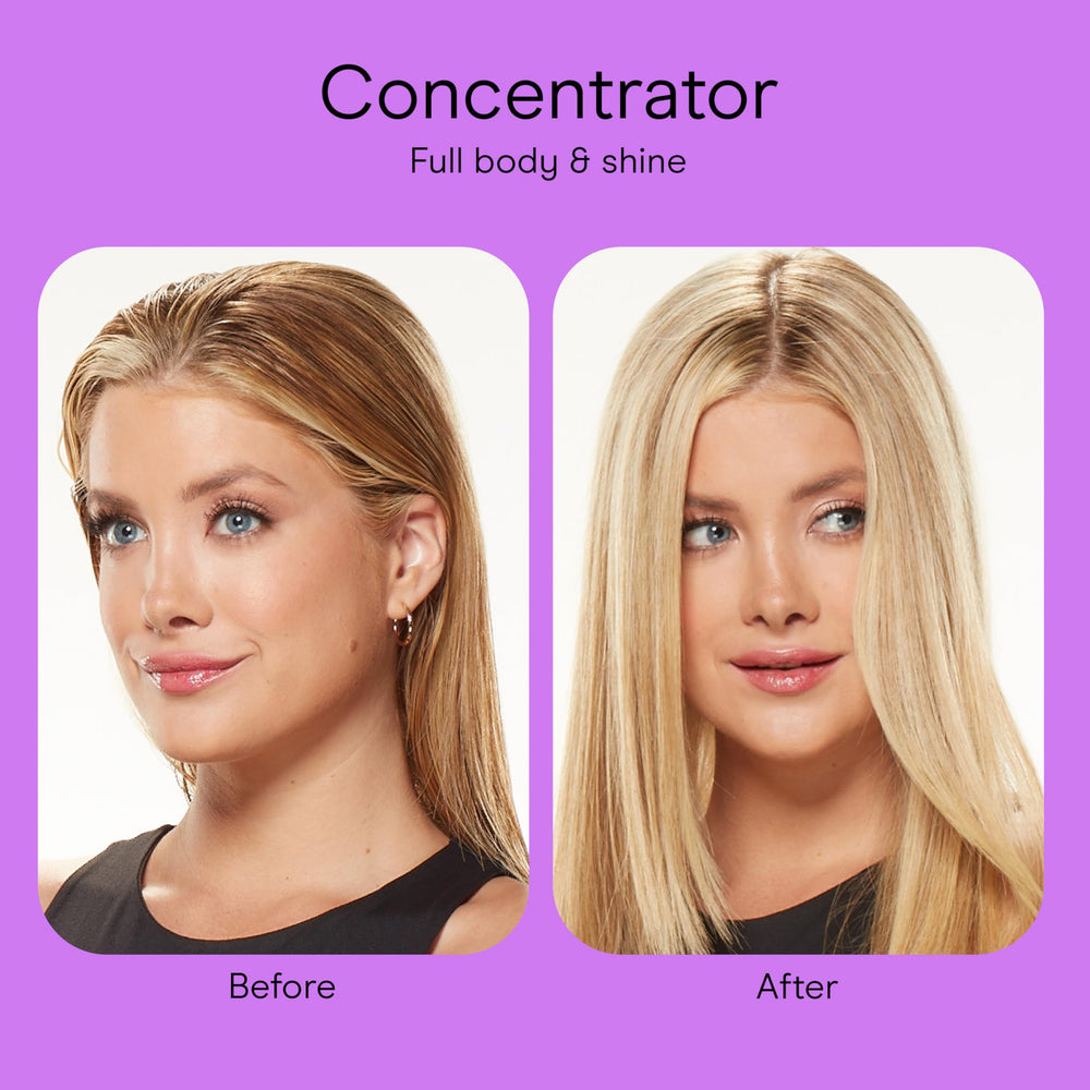Purple finish Conair dryer adds style to on-the-go grooming.