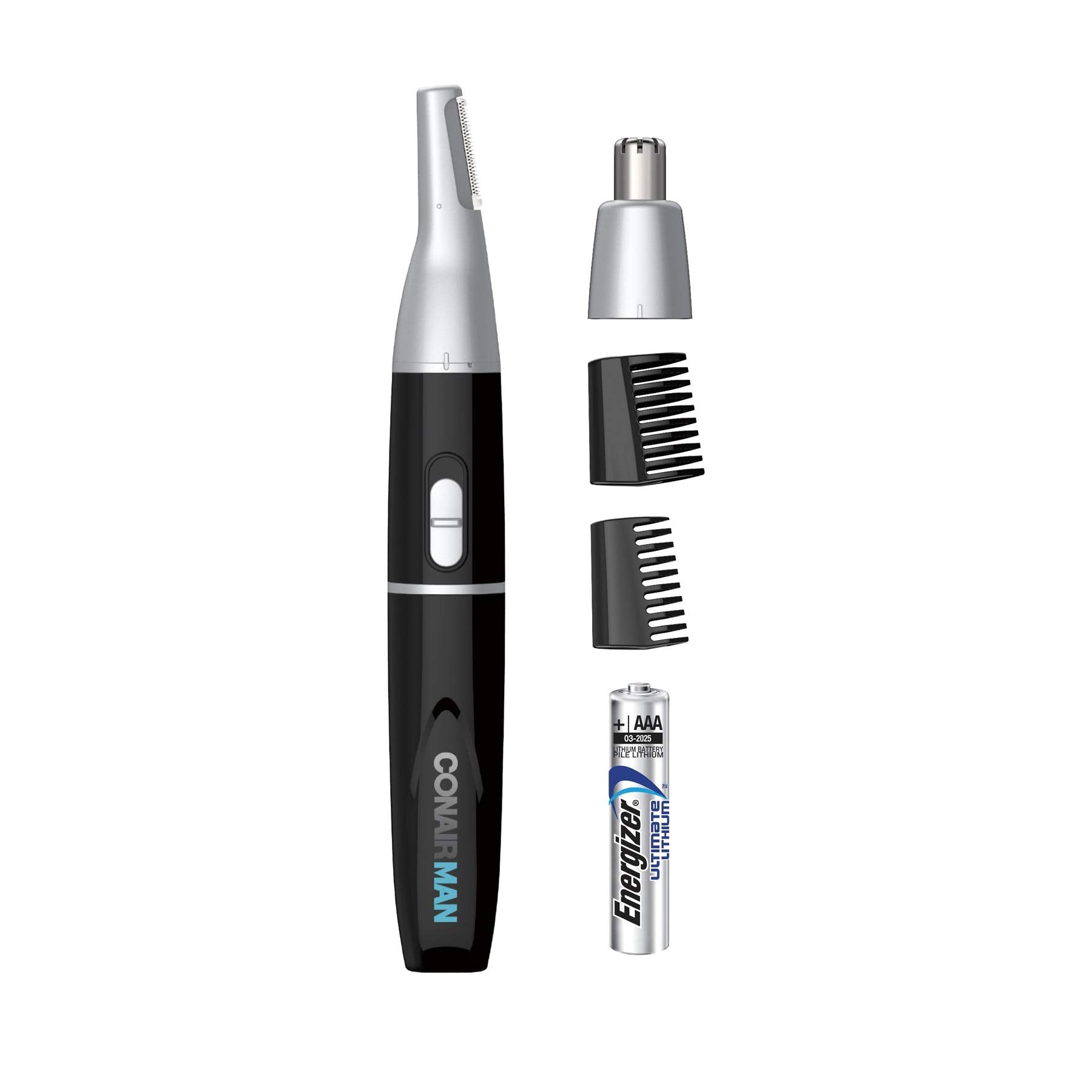 ConairMAN eyebrow trim kit for defined shape and quick touch-ups