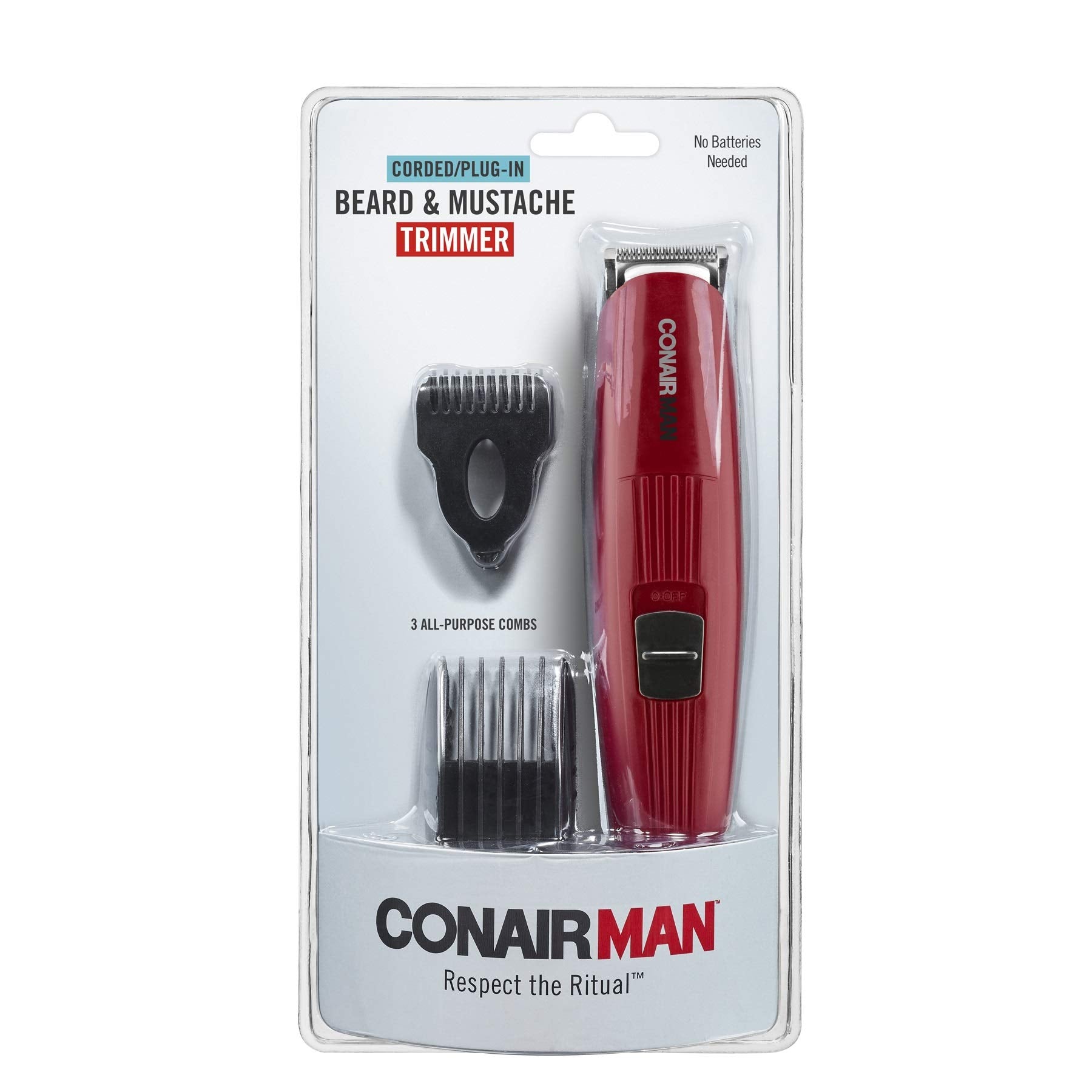 ConairMAN stainless steel blade delivers smooth cuts.