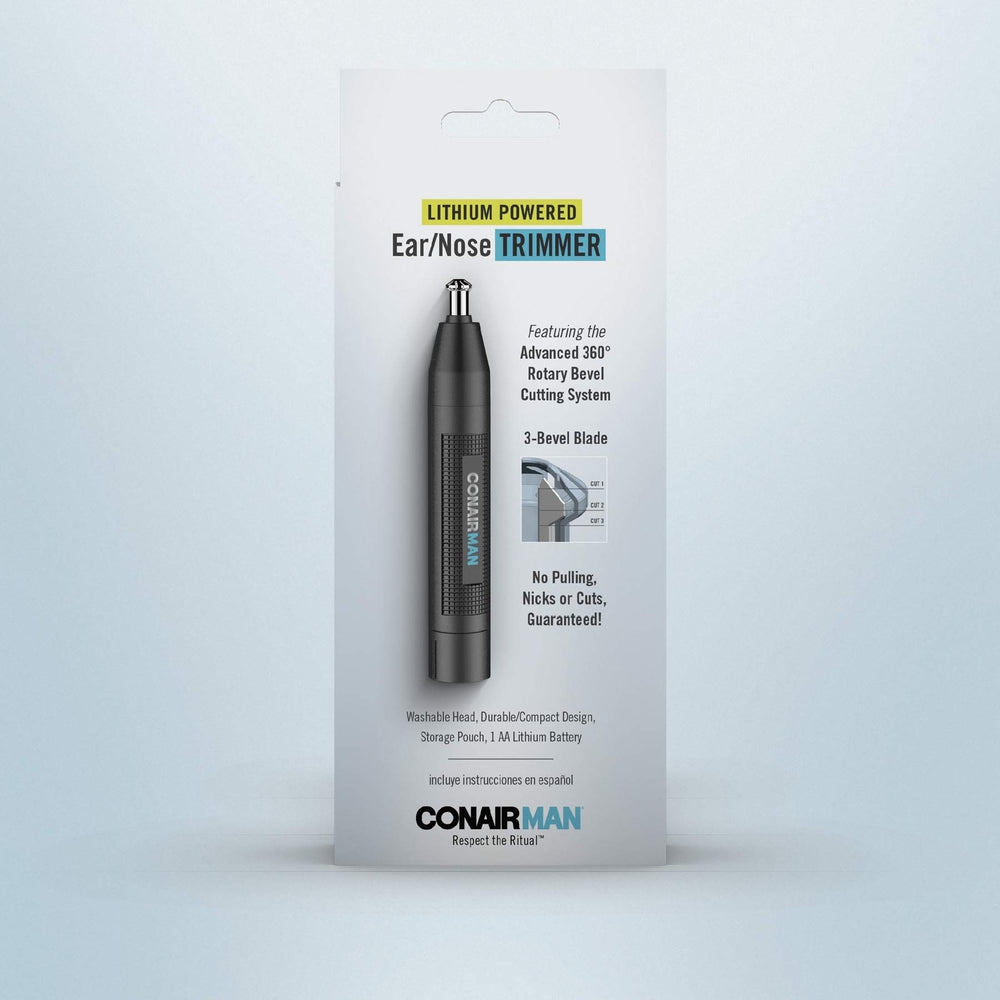 ConairMAN compact travel-ready trimmer for quick touch-ups.