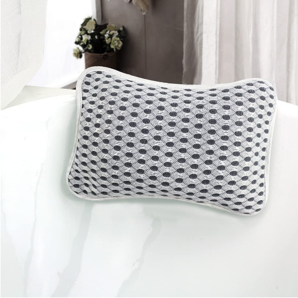 Conbella luxury tub pillow with back support and secure suction cups.