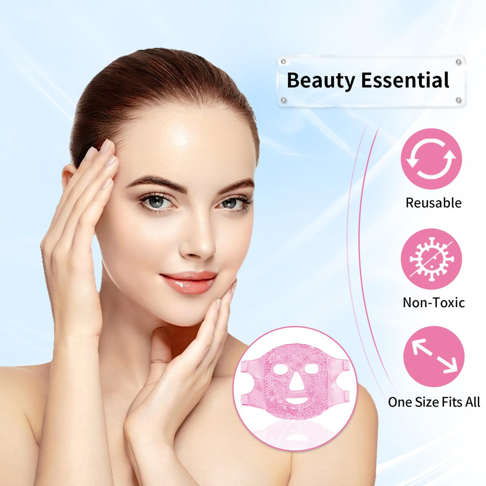 Conbella mascarilla fría reutilizable con respaldo suave para uso prolongado.