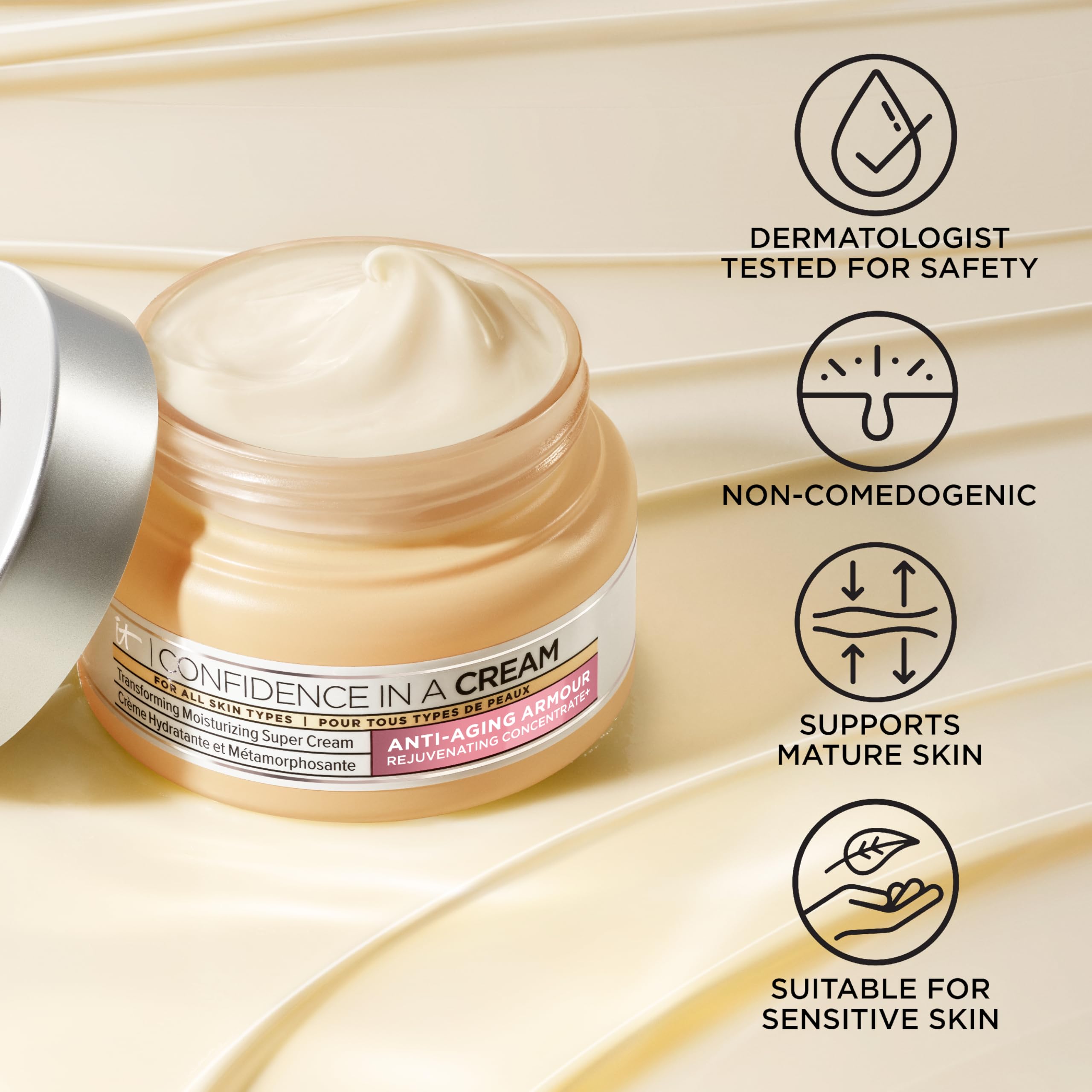 Confidence in a Cream Travel: recomendado por dermatólogos para pieles diversas.