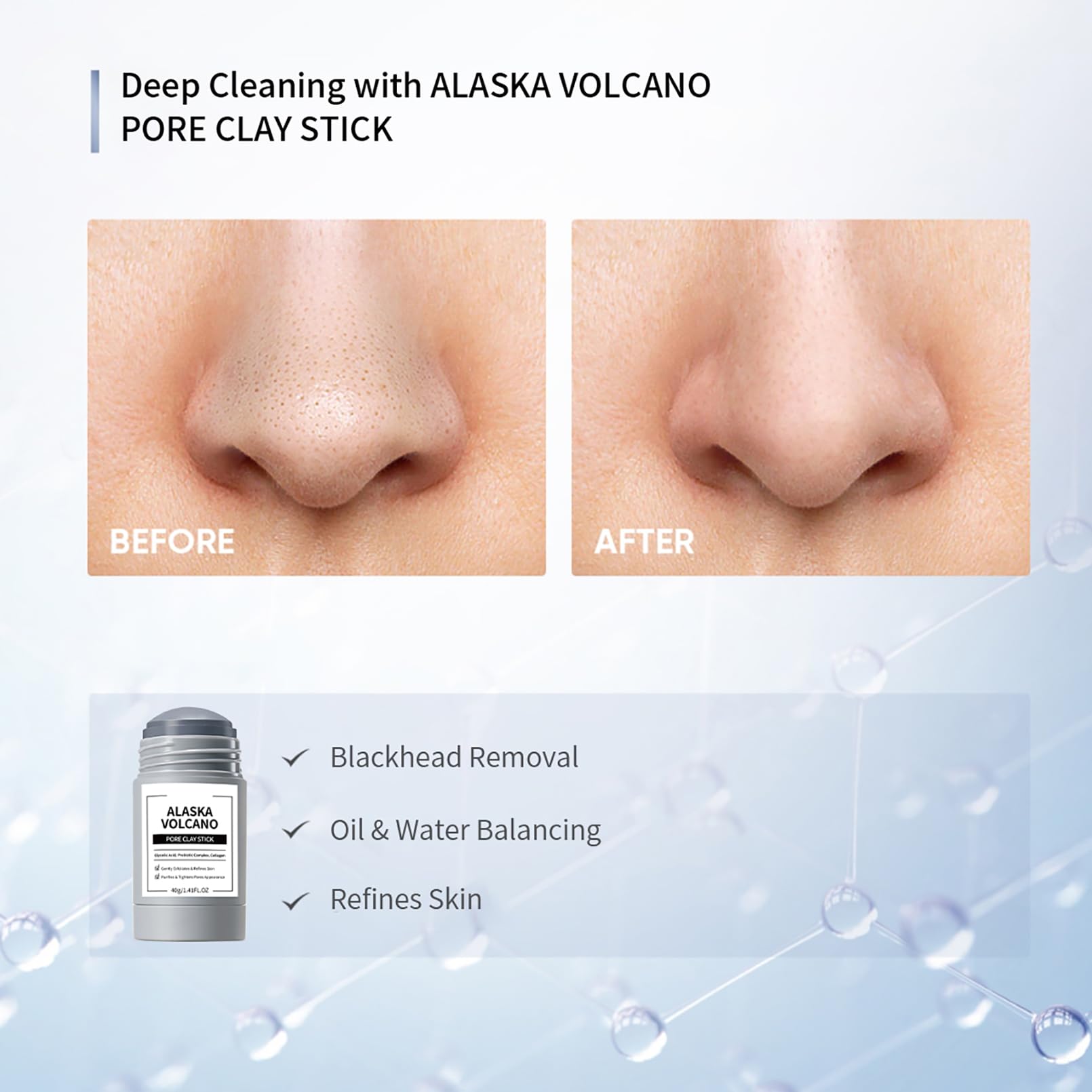 ConfidMiss clay mask stick application takes minutes and rinses clean.