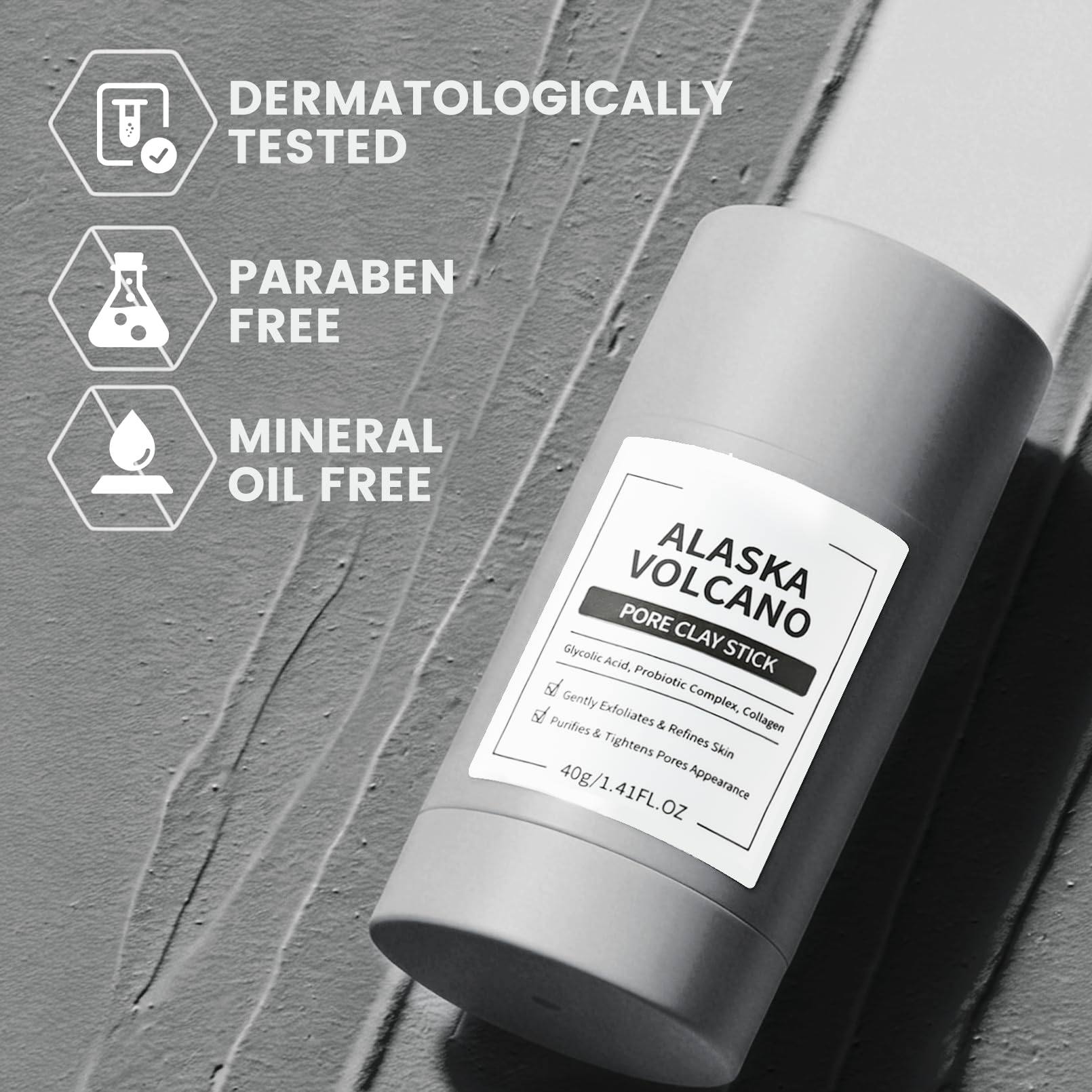 ConfidMiss ocean clay stick brightens and revitalizes dull skin.