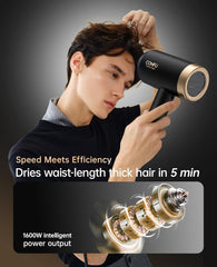 CONFU concentrator nozzle for precise styling of straight hair
