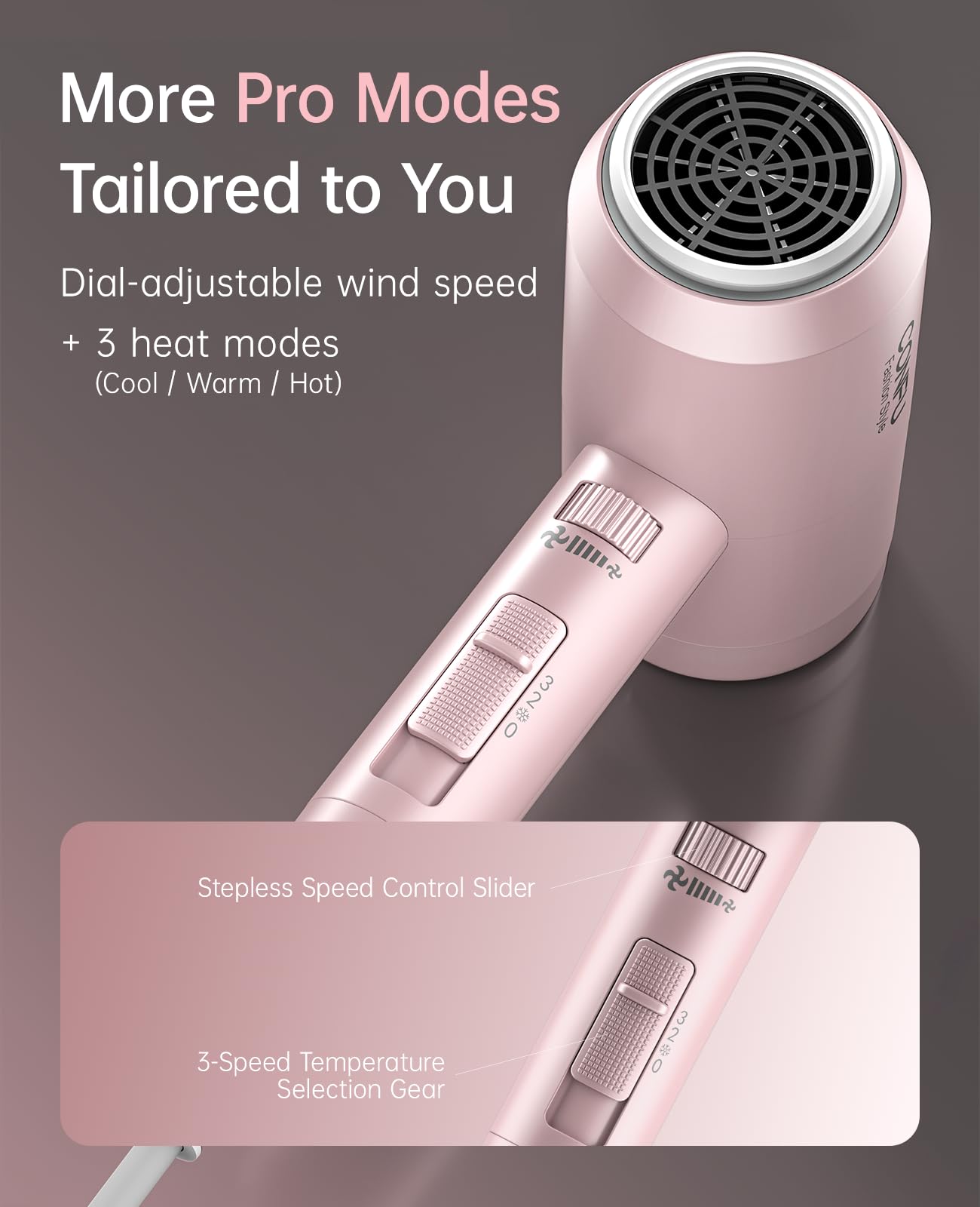 Automatic overheat protection keeps you safe during quick blowouts.