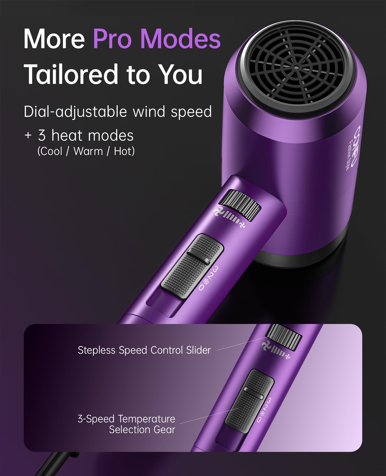 CONFU constant temperature technology promotes even heat during styling.