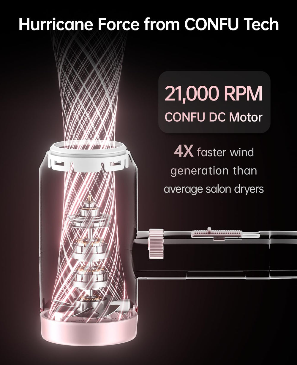 Confu concentrator nozzle for precise straight-hair styling and sleek finish.