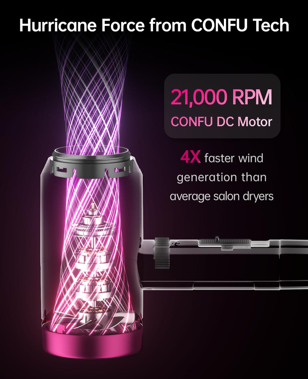 CONFU Ionic Blow Dryer diffuser boosts natural texture for effortless curls.