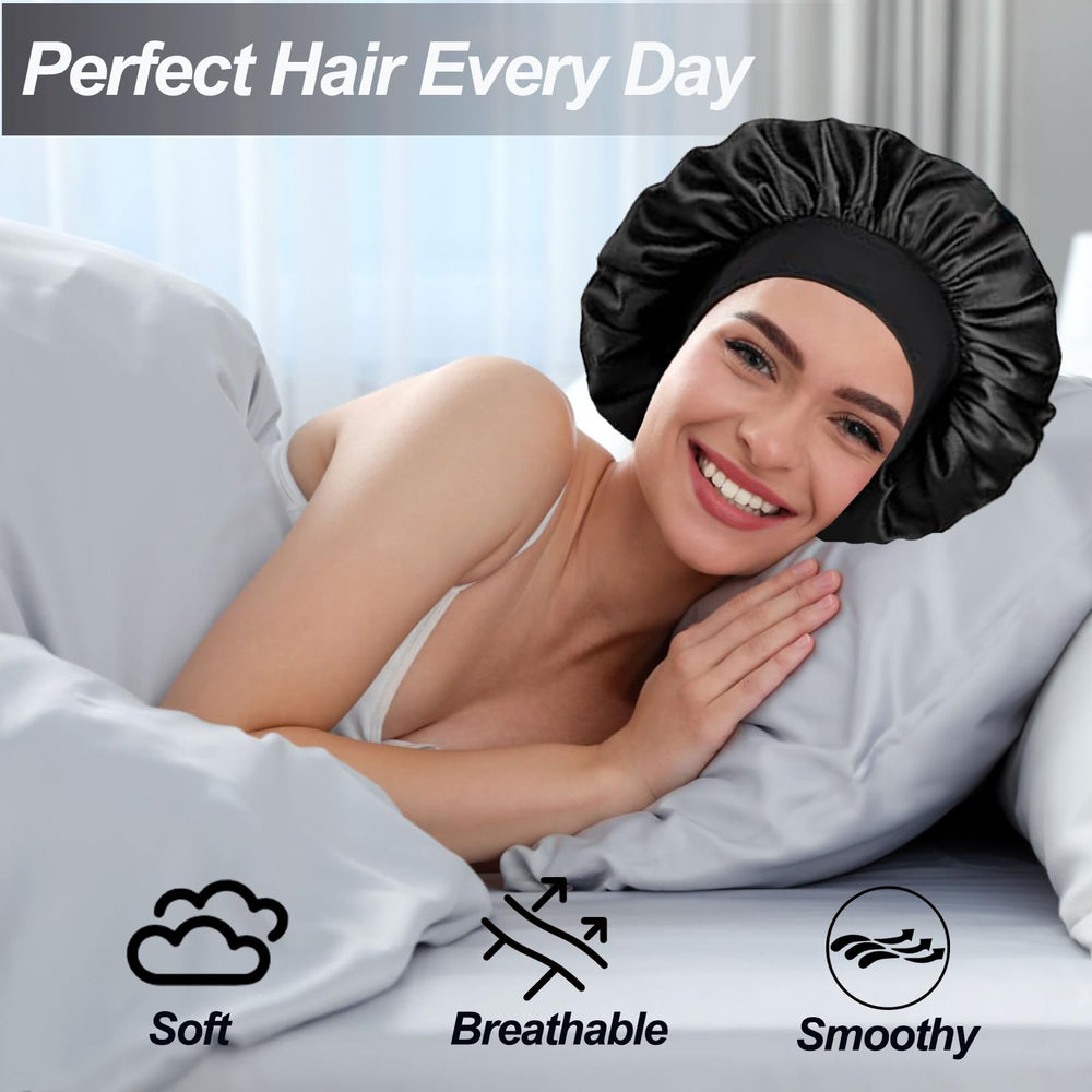 Confvrter bonete de seda, ideal para duchas y rutinas de cuidado facial.