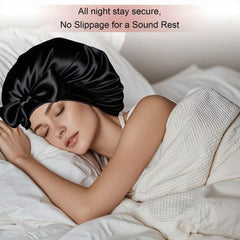 Close-up of elastic-band detail on Confvrter bonnet for secure all-night wear