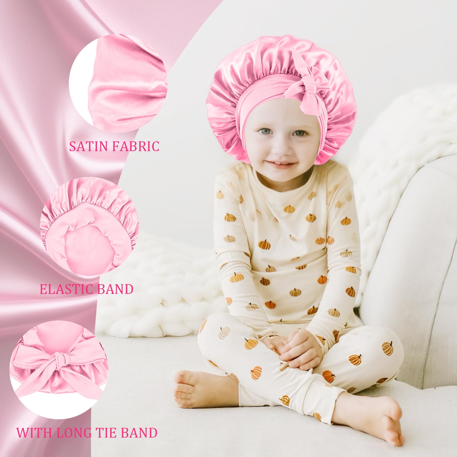 Tejido suave y transpirable de Confvrter, ideal para dormir y proteger el cabello