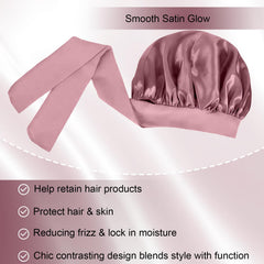 Confvrter satin bonnet texture highlighting soft, breathable fabric.