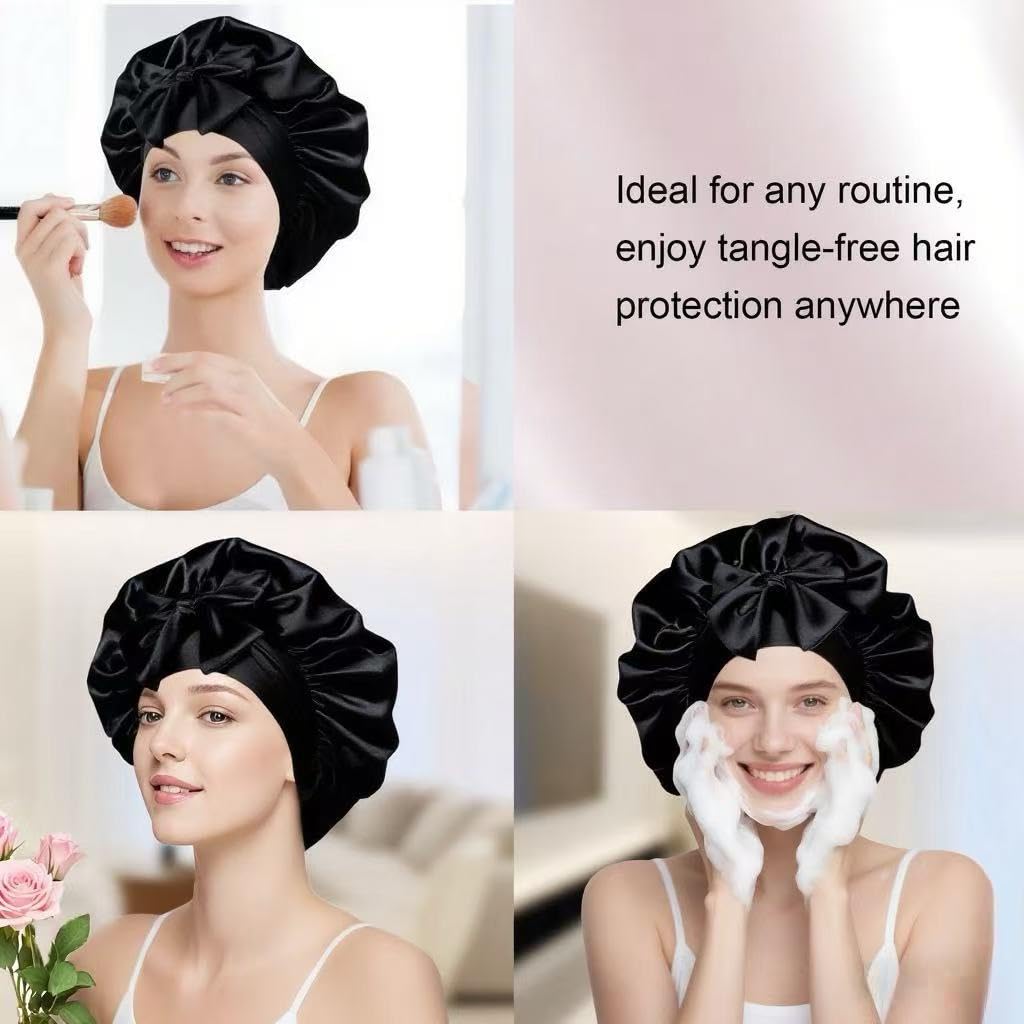 Confvrter satin bonnet suitable for washing face and makeup routine