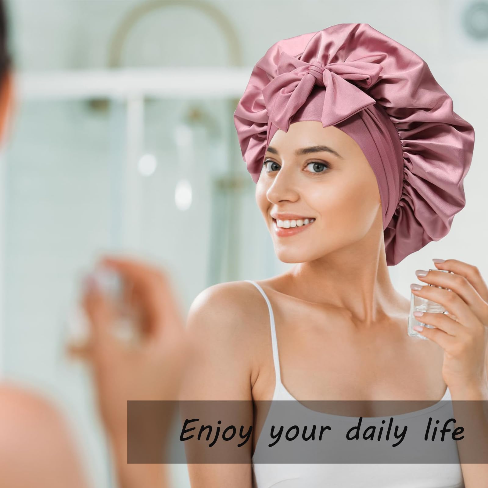 Confvrter silk bonnet is easy to care for and air dry.