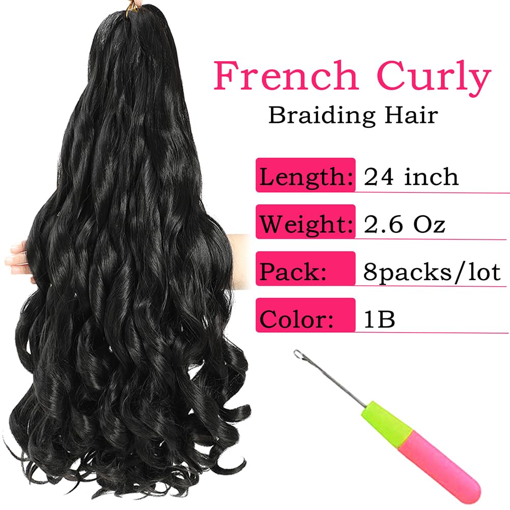 Conrora pre-stretched, bouncy braiding hair ready for quick installs.