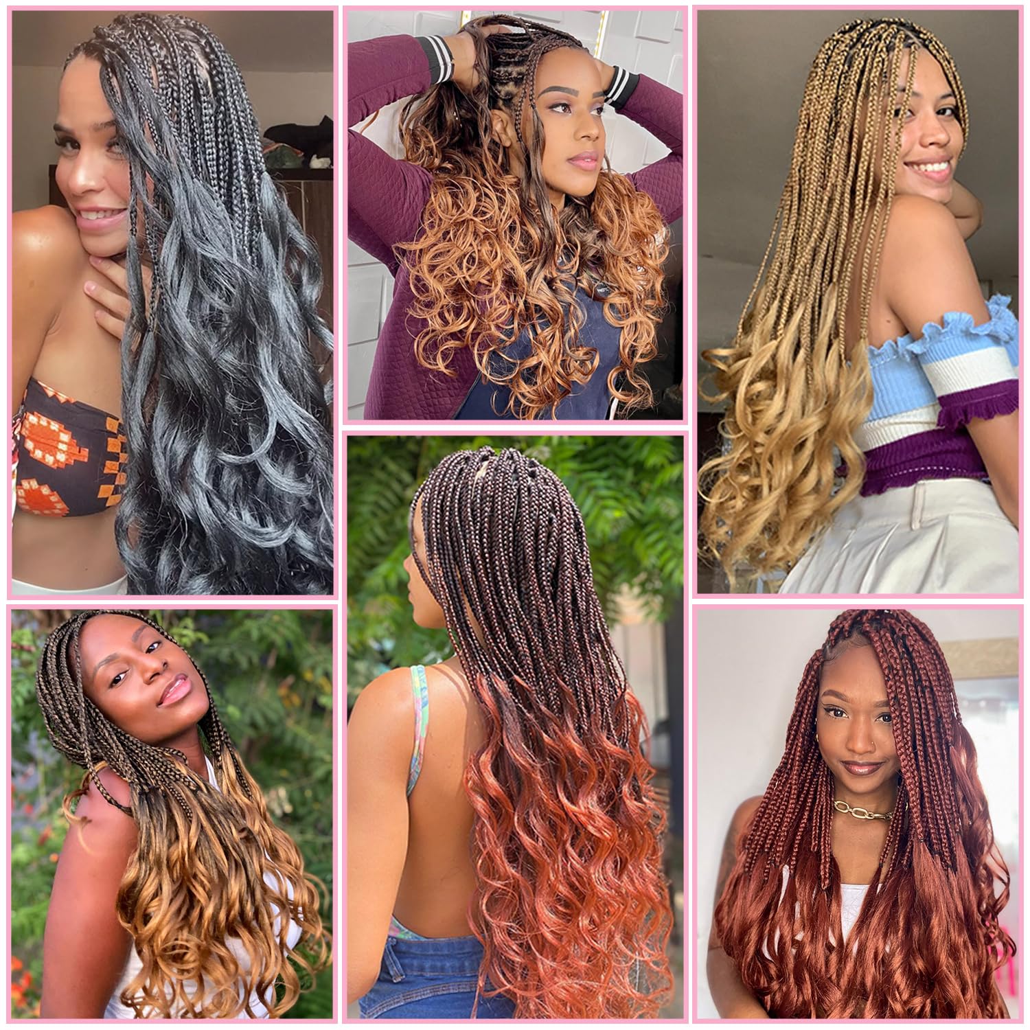 Conrora versatile styling options for box braids, twists, and waves.