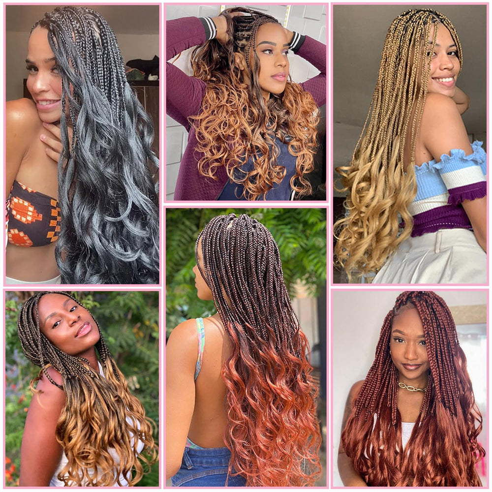 Conrora versatile styling options for box braids, twists, and waves.