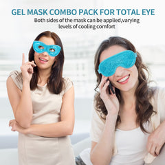 CONSGIJI mascarilla de gel para ojos reutilizable, enfriamiento repetido para ojos cansados