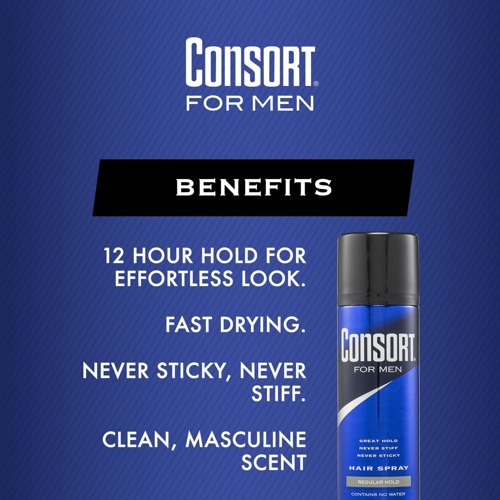 Consort quick-dry action shot, ready-to-style moments between applications.