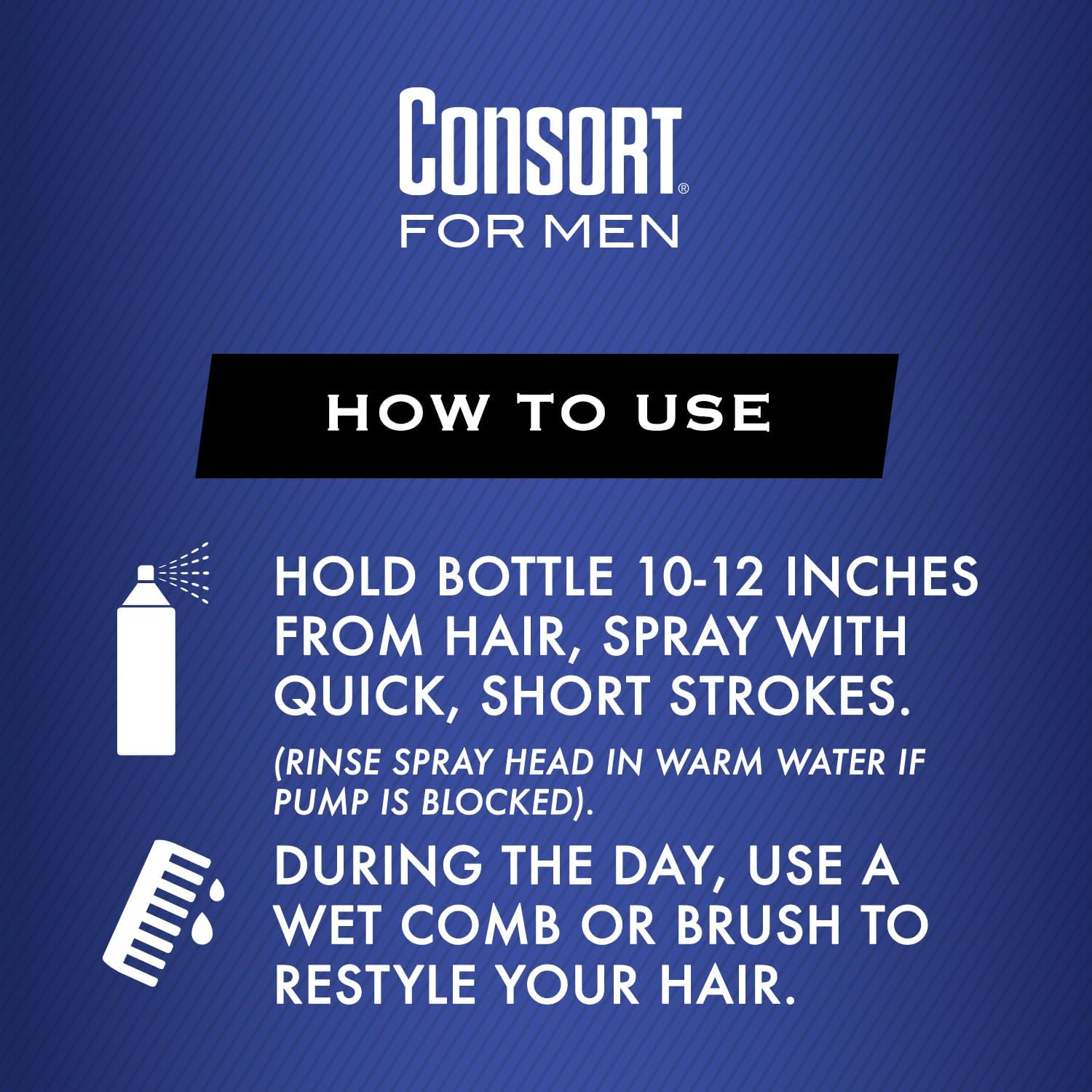 Consort unscented label closeup highlighting fragrance-free men's grooming.