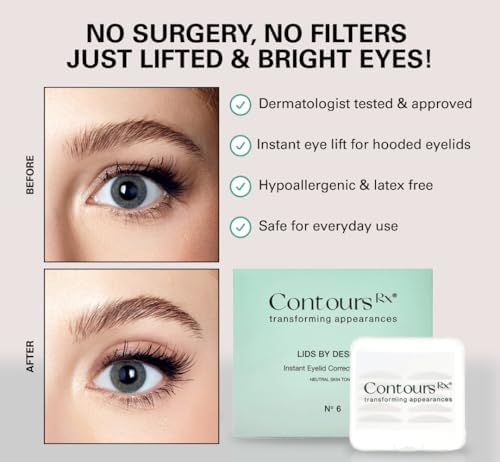 Contours Rx Lids by Design application tweezers show precise placement for secure adherence.